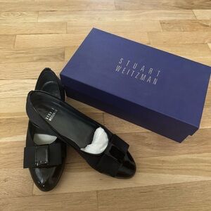 Stuart Weitzman Black Patent Flats
